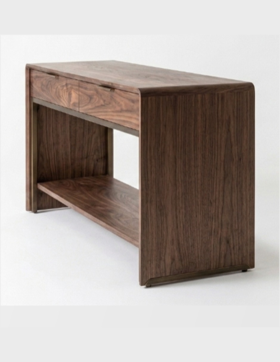 Consola muebles auxiliares de chapa madera 3
