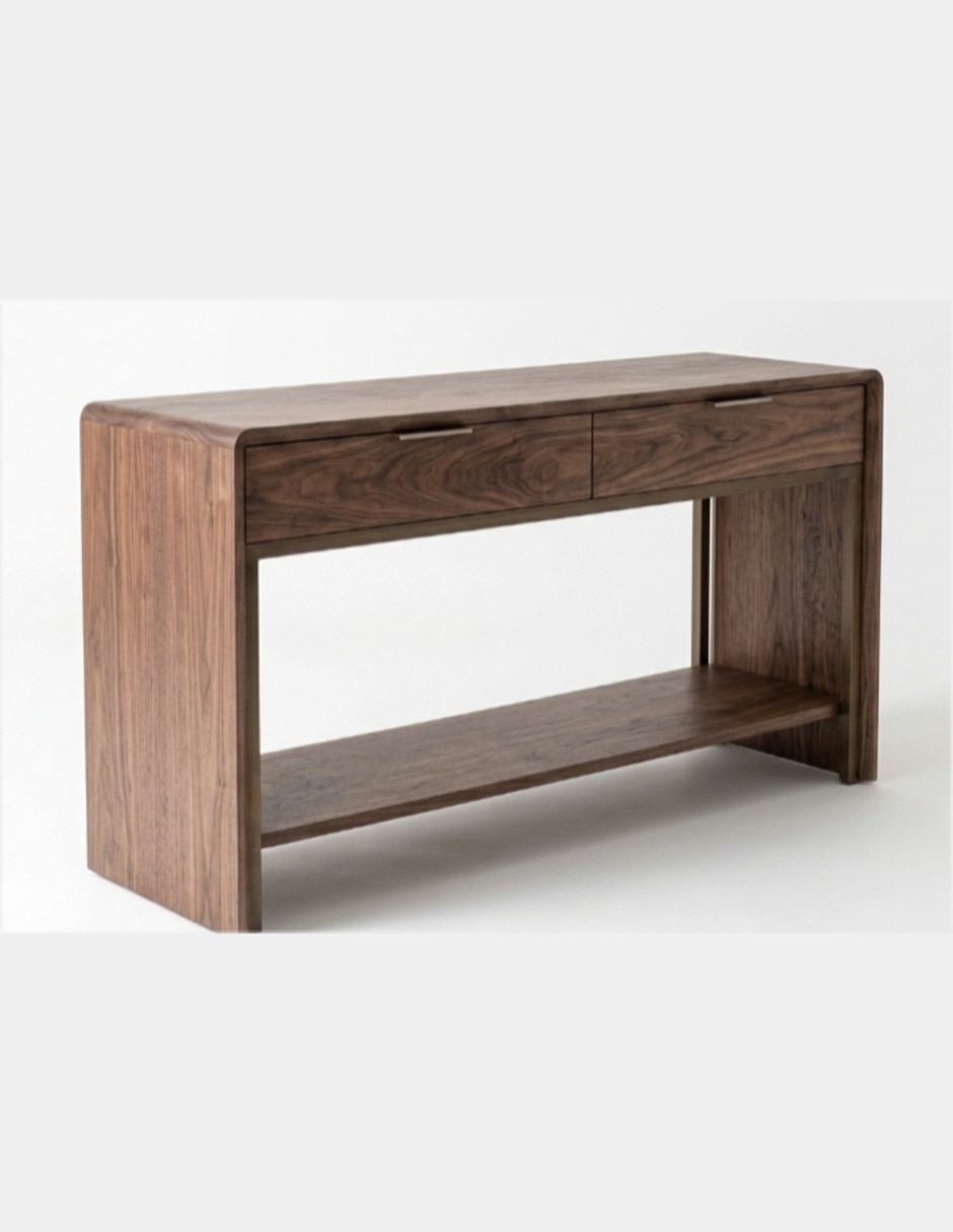 Consola muebles auxiliares de chapa madera 6