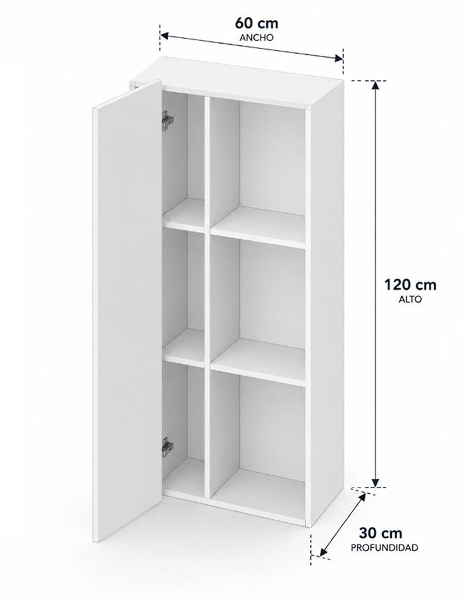 Librero armable organizador multiusos de mdf 5