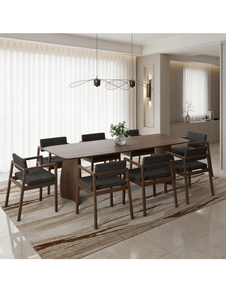 Mesa de comedor armable de aglomerado y mdf 4