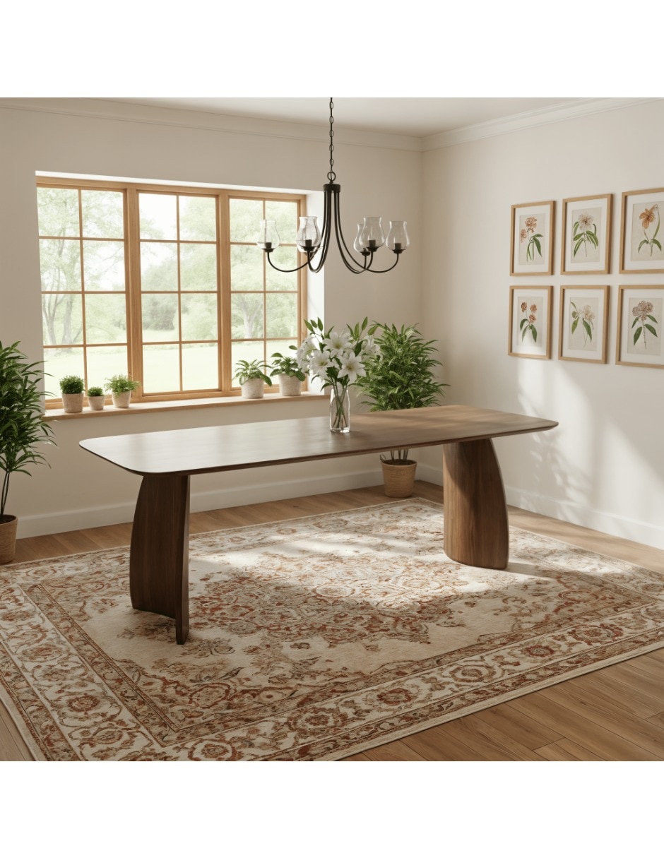 Mesa de comedor armable de aglomerado y mdf 5