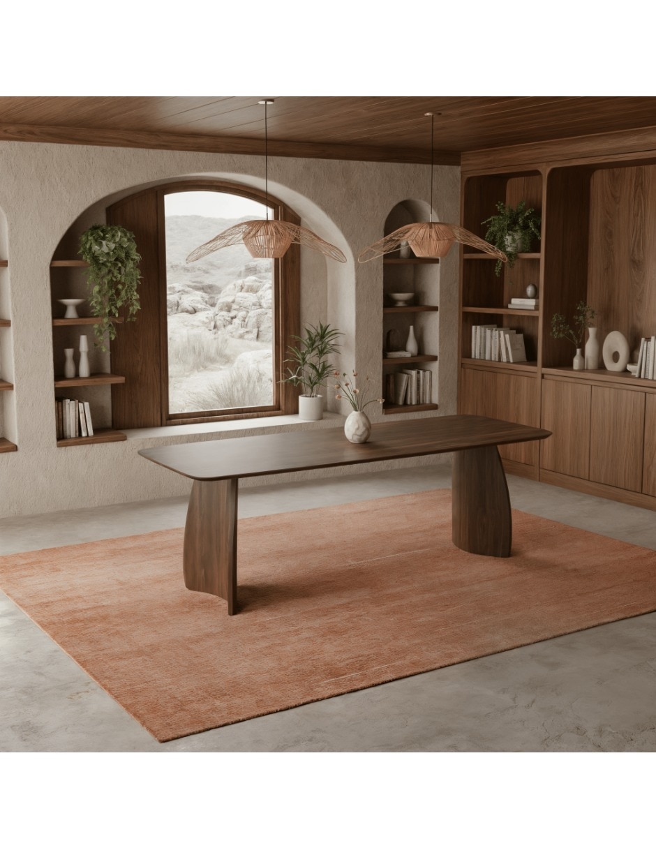 Mesa de comedor armable de aglomerado y mdf 7