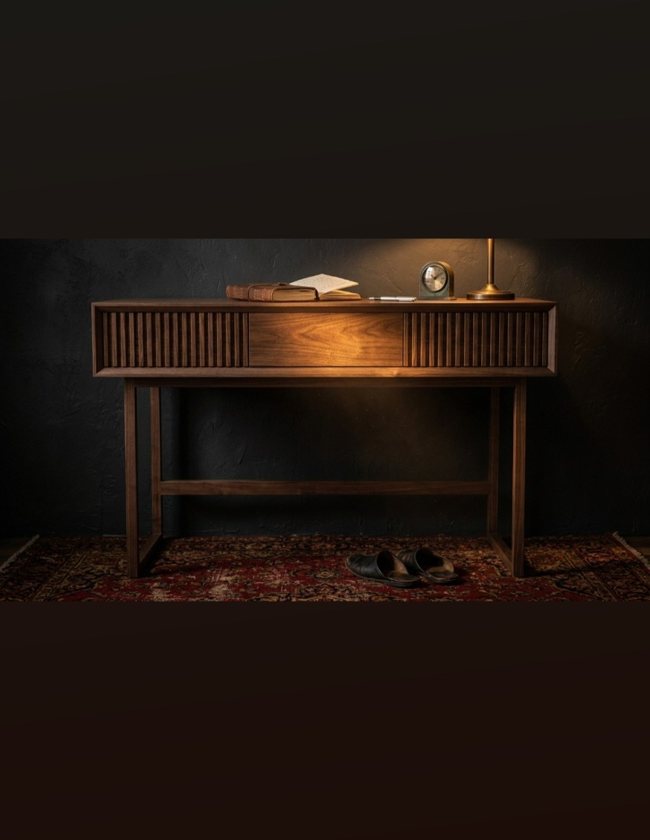Consola muebles auxiliares de chapa madera 4
