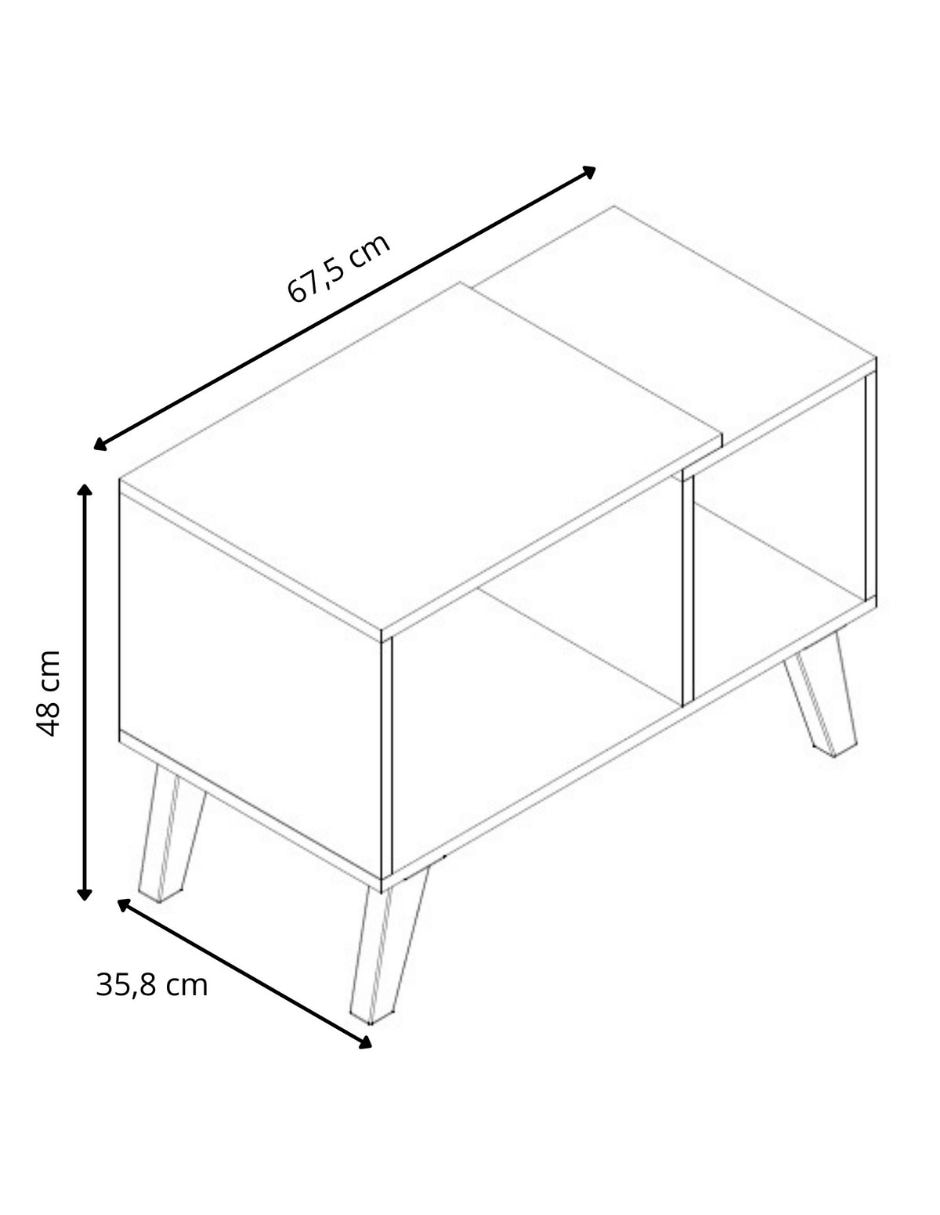 Mesa de centro armable de mdp 4