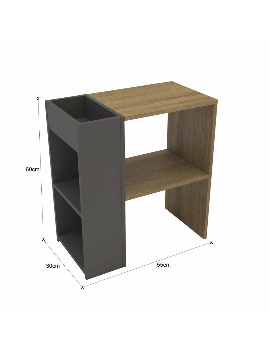 Mesa lateral armable de mdp 3