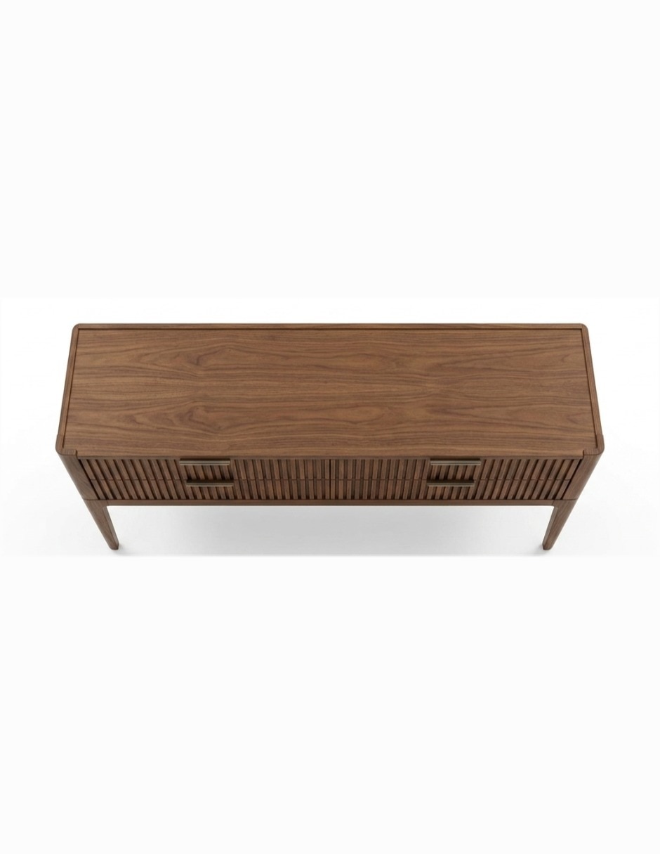 Consola muebles auxiliares de chapa madera 5