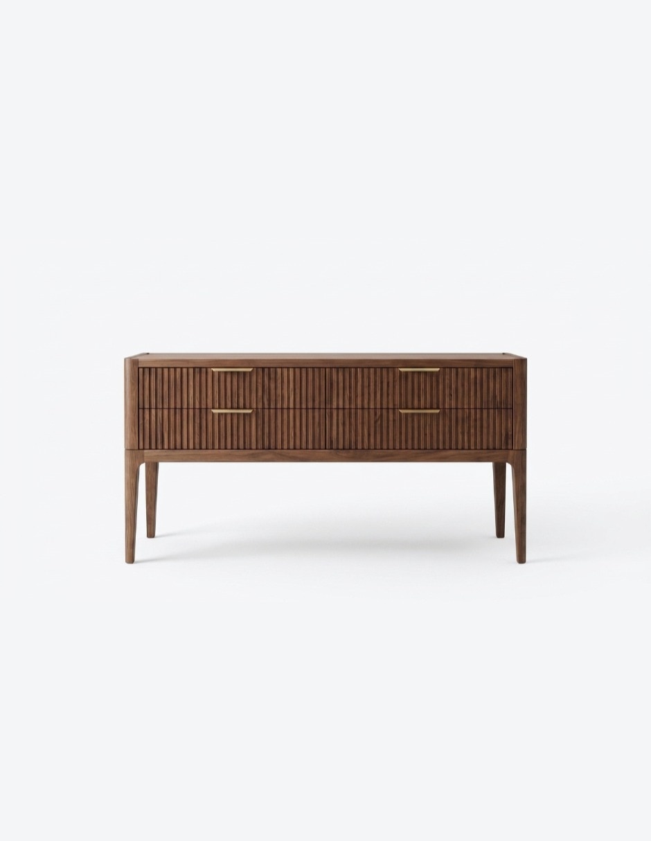 Consola muebles auxiliares de chapa madera 8