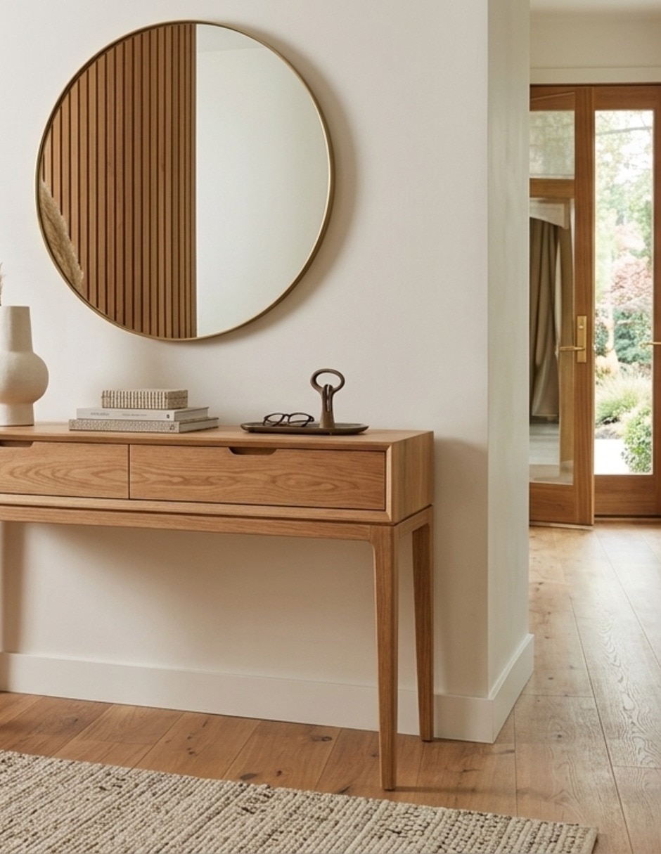 Consola mueble auxiliar de madera 6
