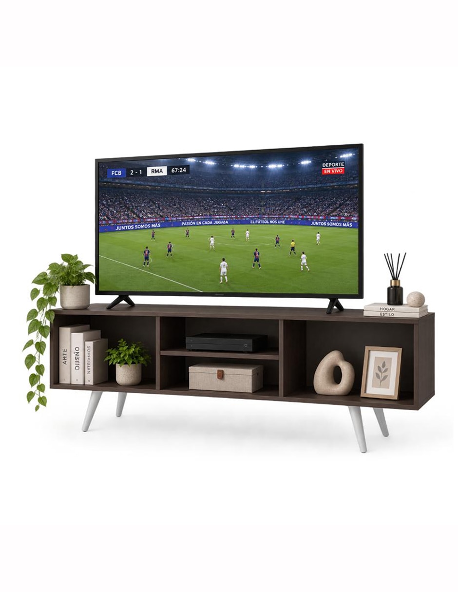 Mueble de tv armable expresso de mdf