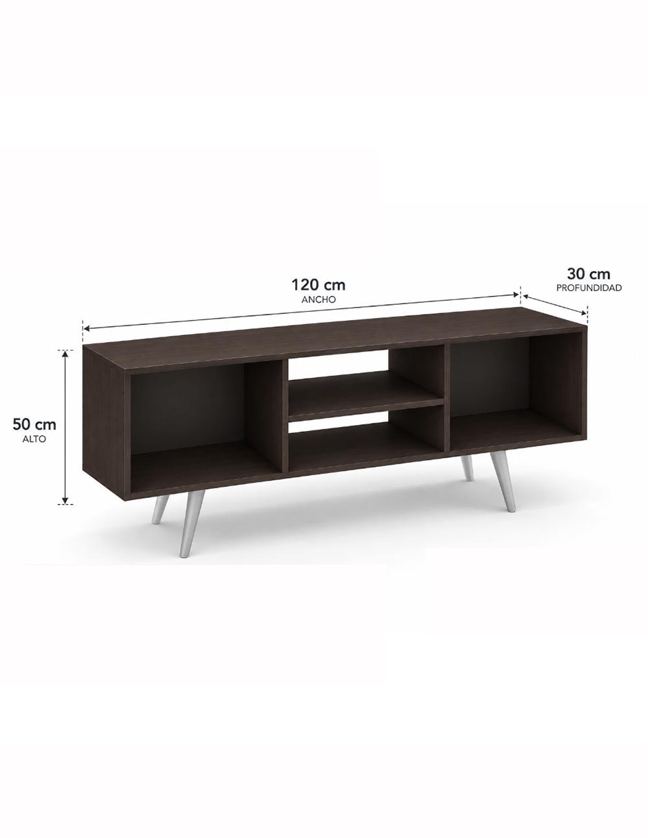 Mueble de tv armable expresso de mdf 6