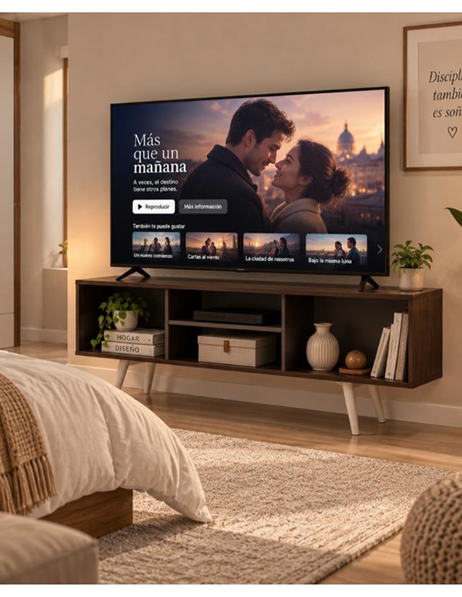 Mueble de tv armable expresso de mdf 5