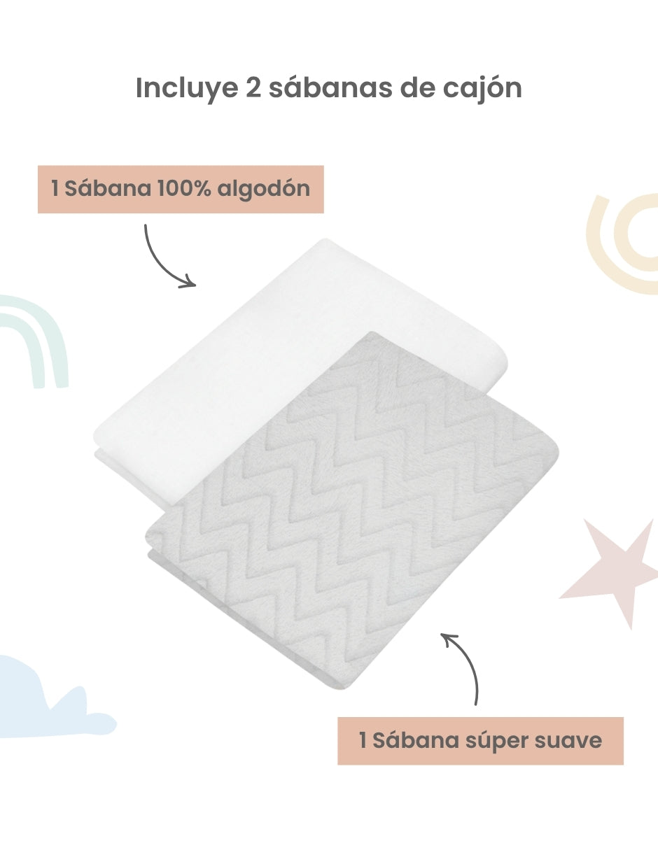 Set sábanas cajón de 100% algodón 220 hilos 2