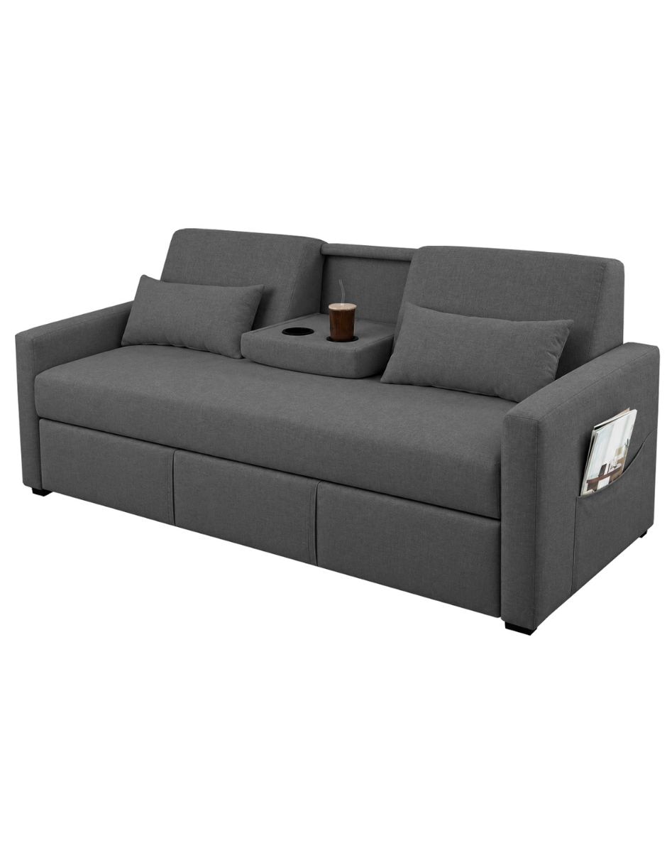 Sofá cama luciana de tela 4
