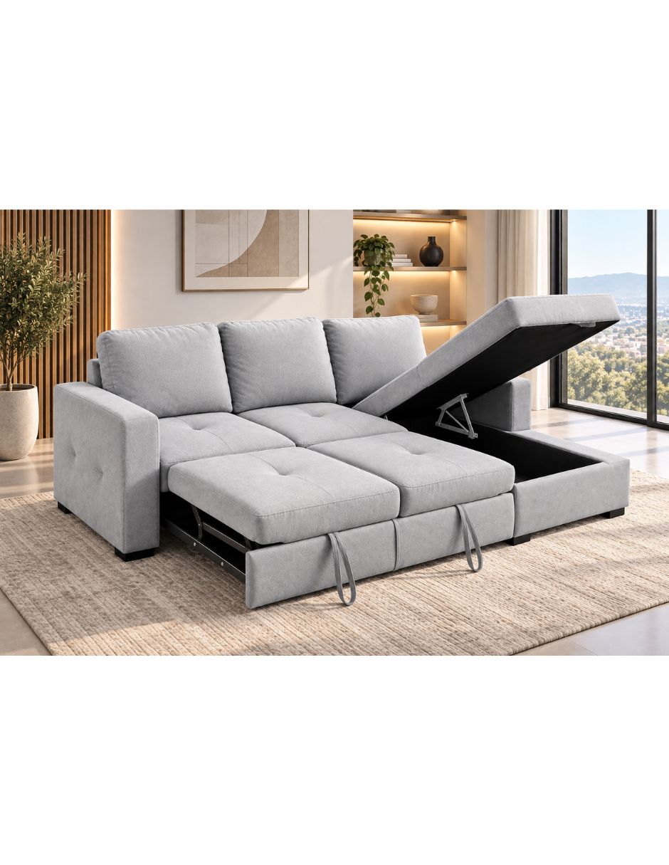 Sala modular derecha romance de tela 2