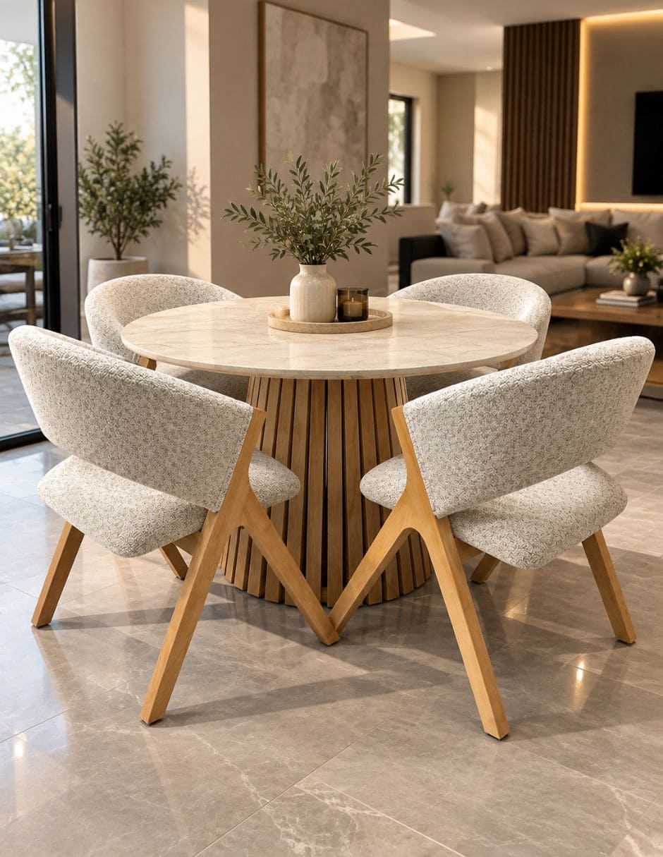 Comedor Italy para 4 persona de Mármol 8