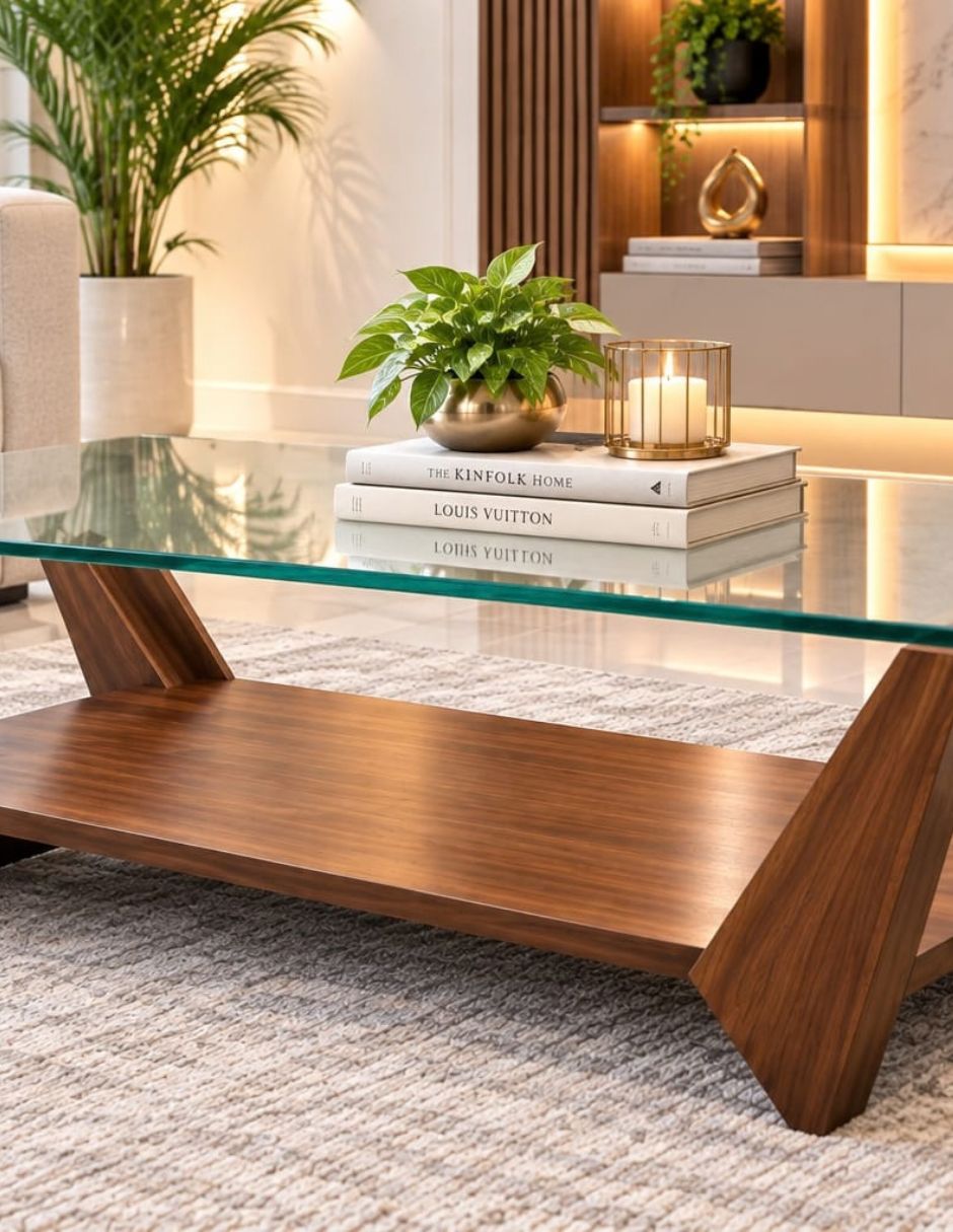 Mesa de centro de madera pino 2