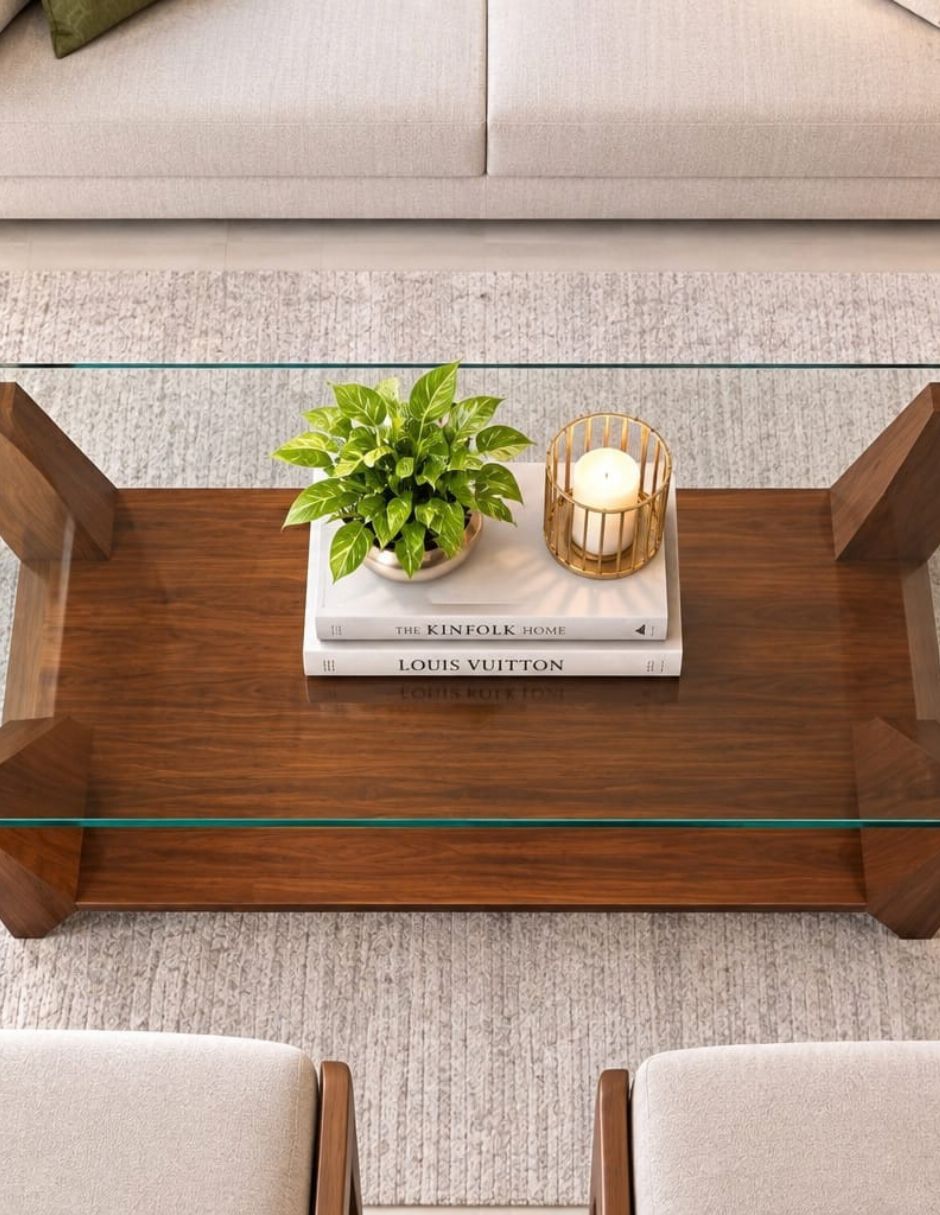 Mesa de centro de madera pino 4