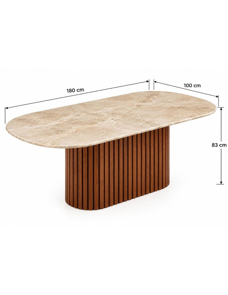 Comedor para 6 personas de mármol 5