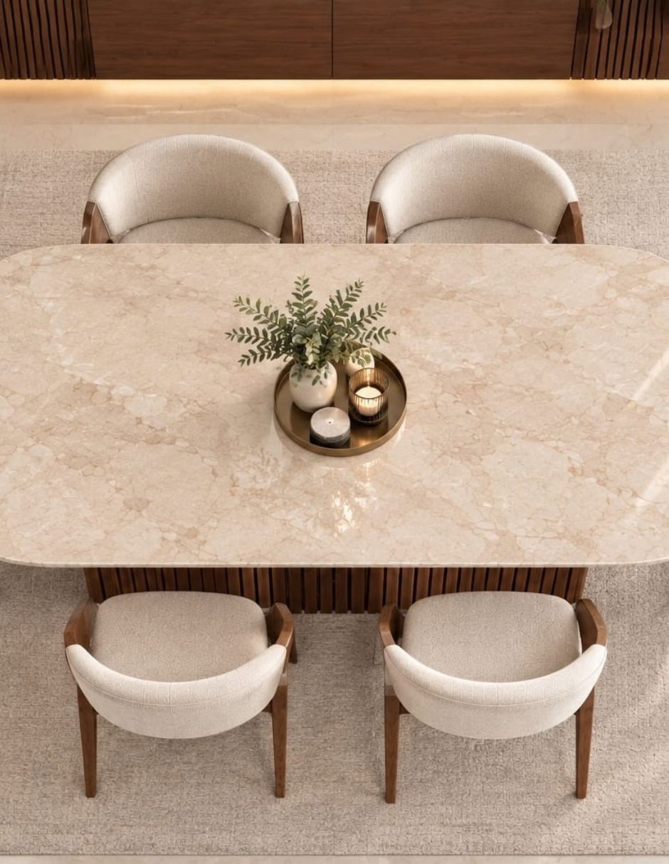 Comedor para 6 personas de mármol 3