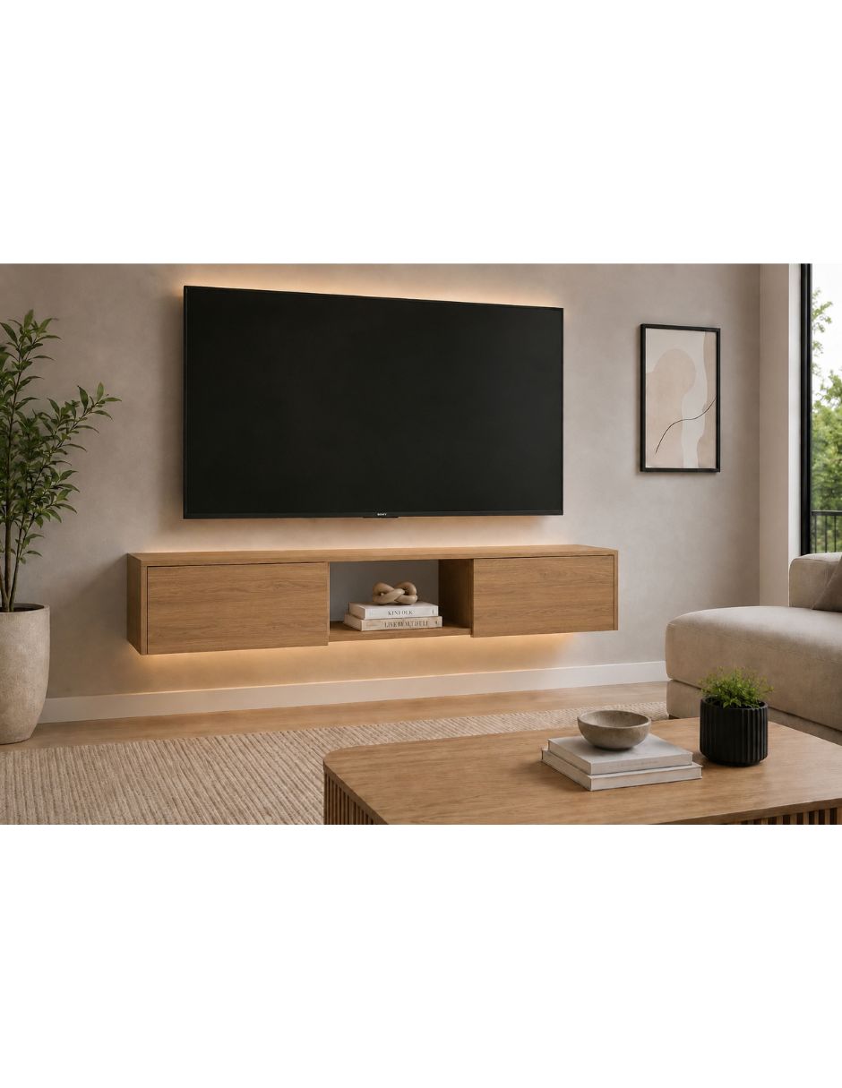 Mueble flotante para tv armable de mdp 5
