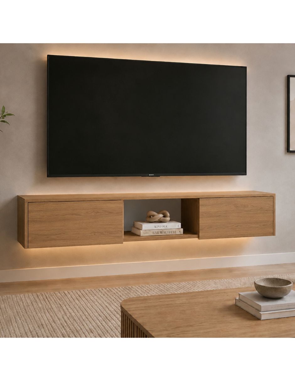 Mueble flotante para tv armable de mdp 6