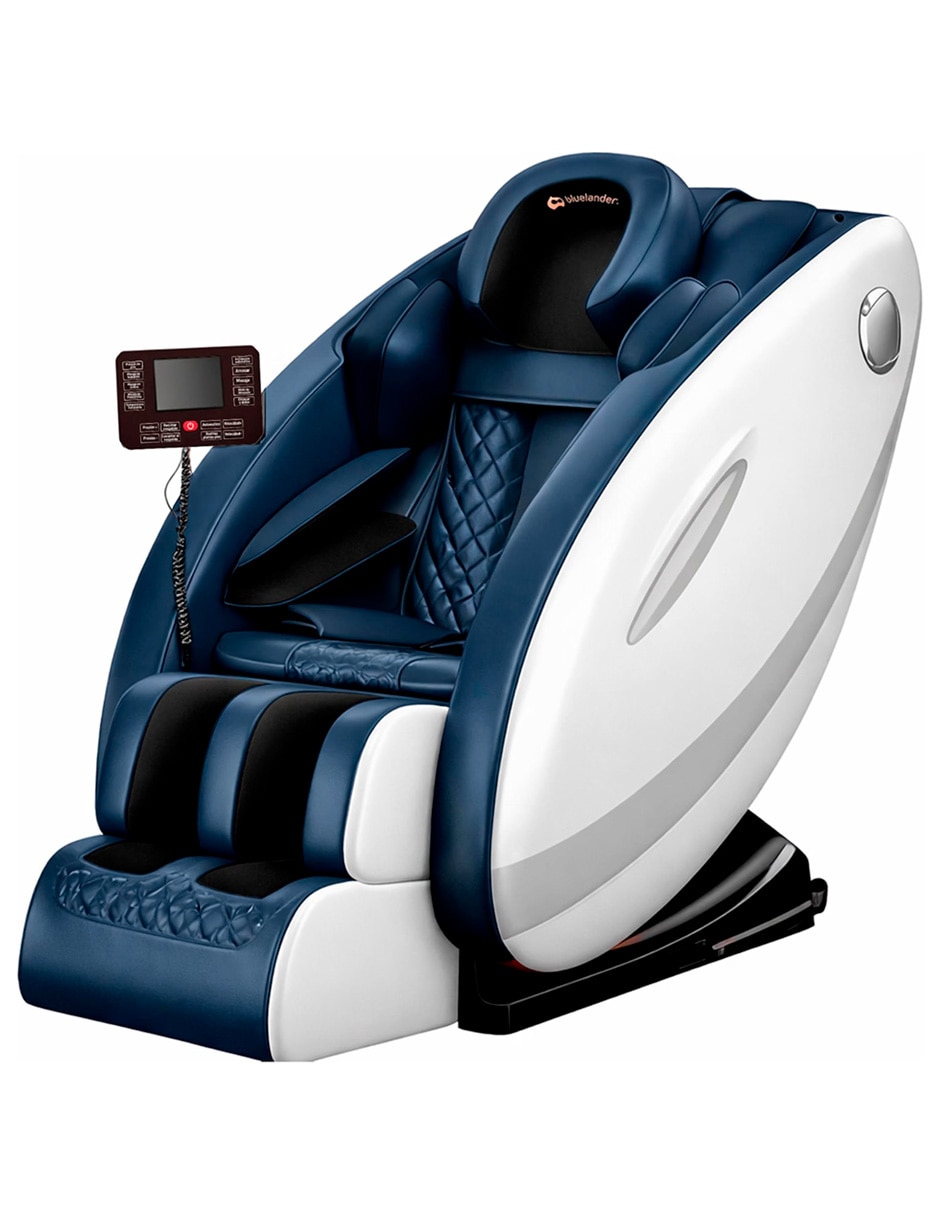Sillón masaje Sillón de Masaje 8D Gravedad Cero de Cuerpo Completo BLUELANDER de Mezcla de materiales Sillón masaje Sillón de Masaje 8D Gravedad Cero de Cuerpo Completo BLUELANDER de Mezcla de materiales