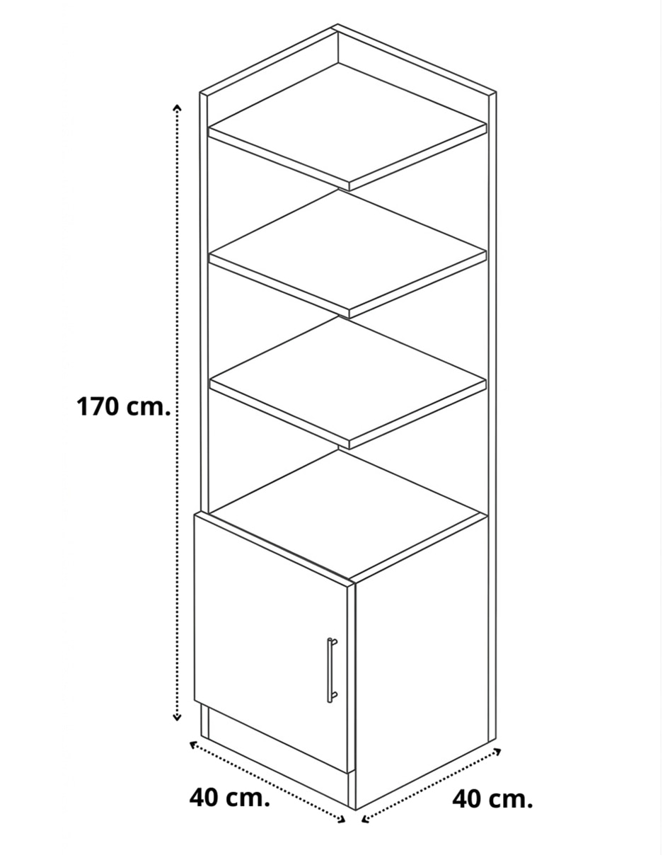 Librero armable de melamina 7