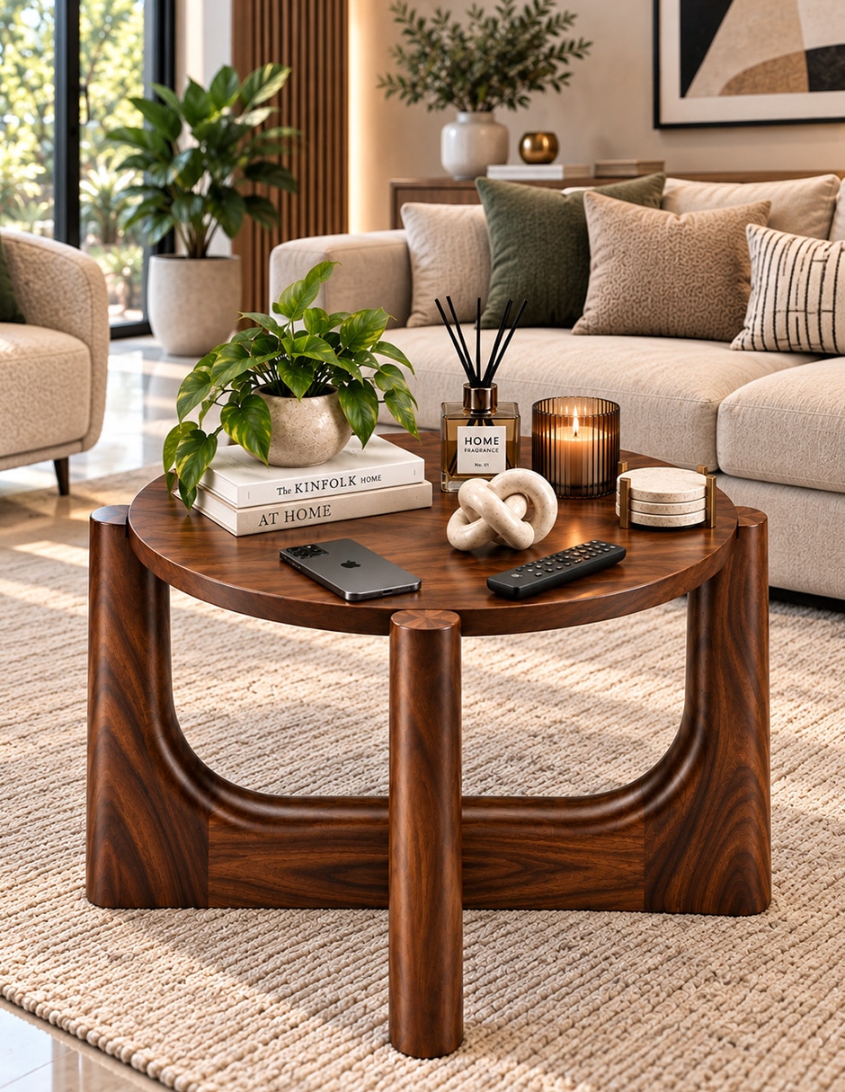 Mesa de centro armable de madera parota 6
