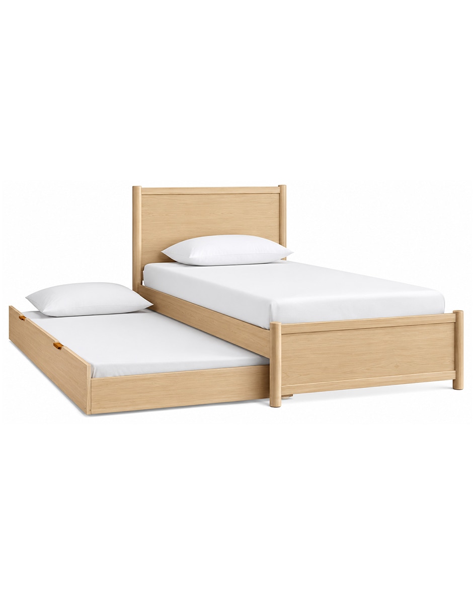 Base para cama armable de madera encino 6