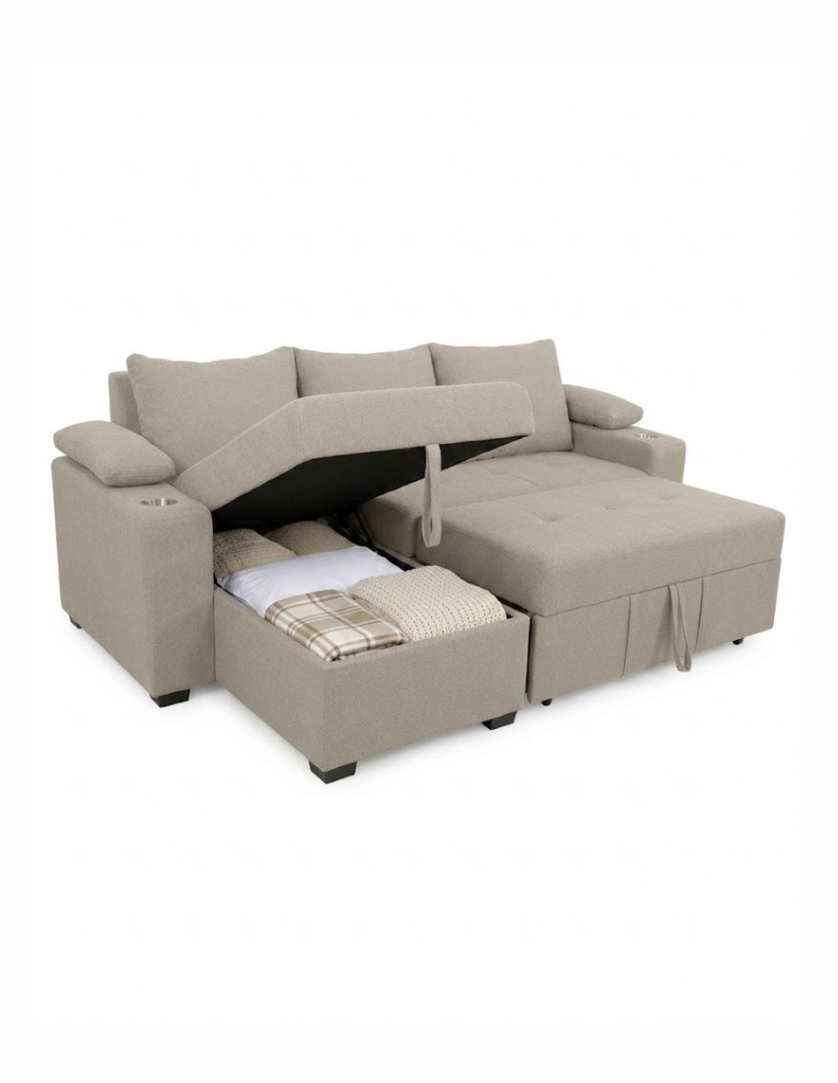 Sofá cama norman de madera pino