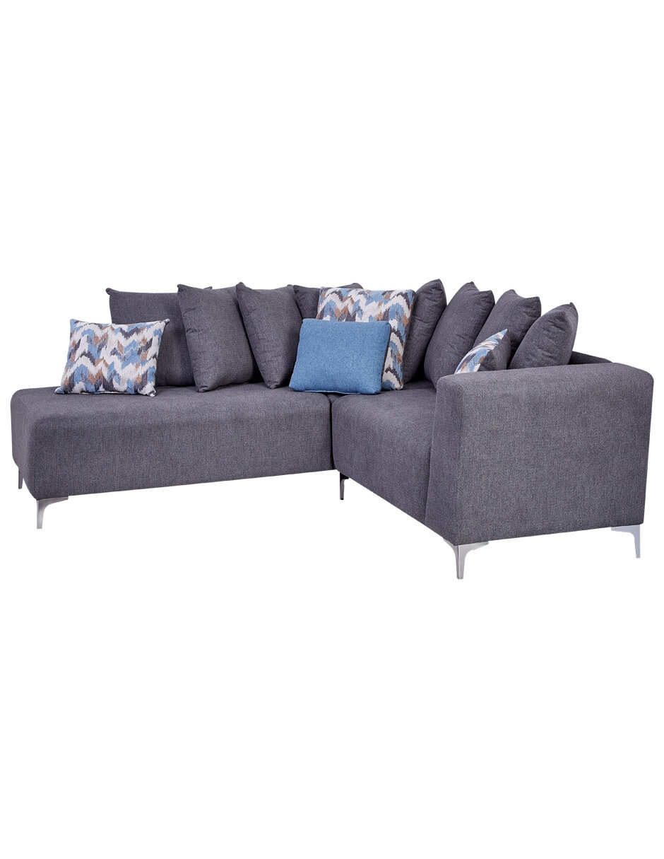 Sala modular izquierda OLGA GRIS OXFORD de Chenille Sala modular izquierda OLGA GRIS OXFORD de Chenille