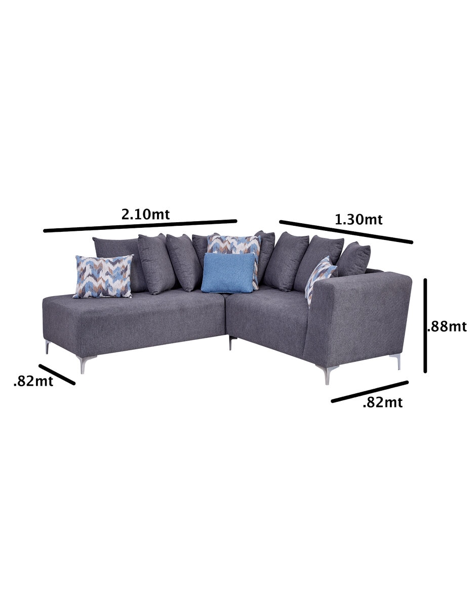Sala modular izquierda OLGA GRIS OXFORD de Chenille 5