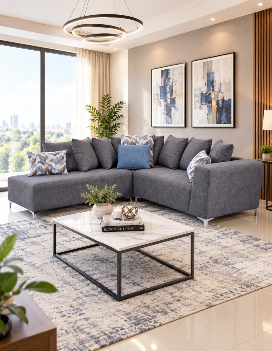 Sala modular izquierda OLGA GRIS OXFORD de Chenille 4