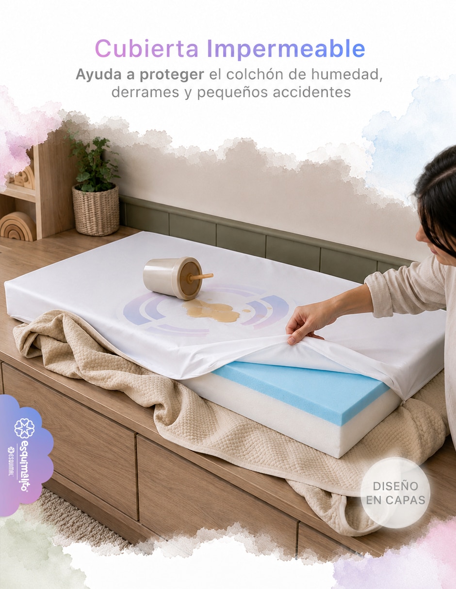 Colchón para cuna de Memory Foam confort Medio 4