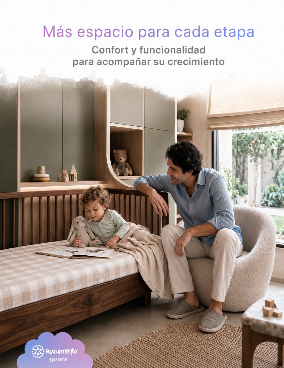 Colchón para cuna de Memory Foam confort Medio 6