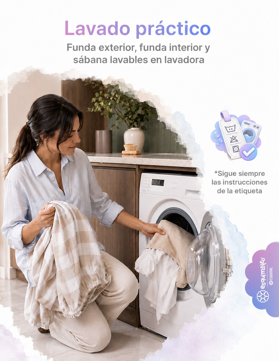 Colchón para cuna de Memory Foam confort Medio 8