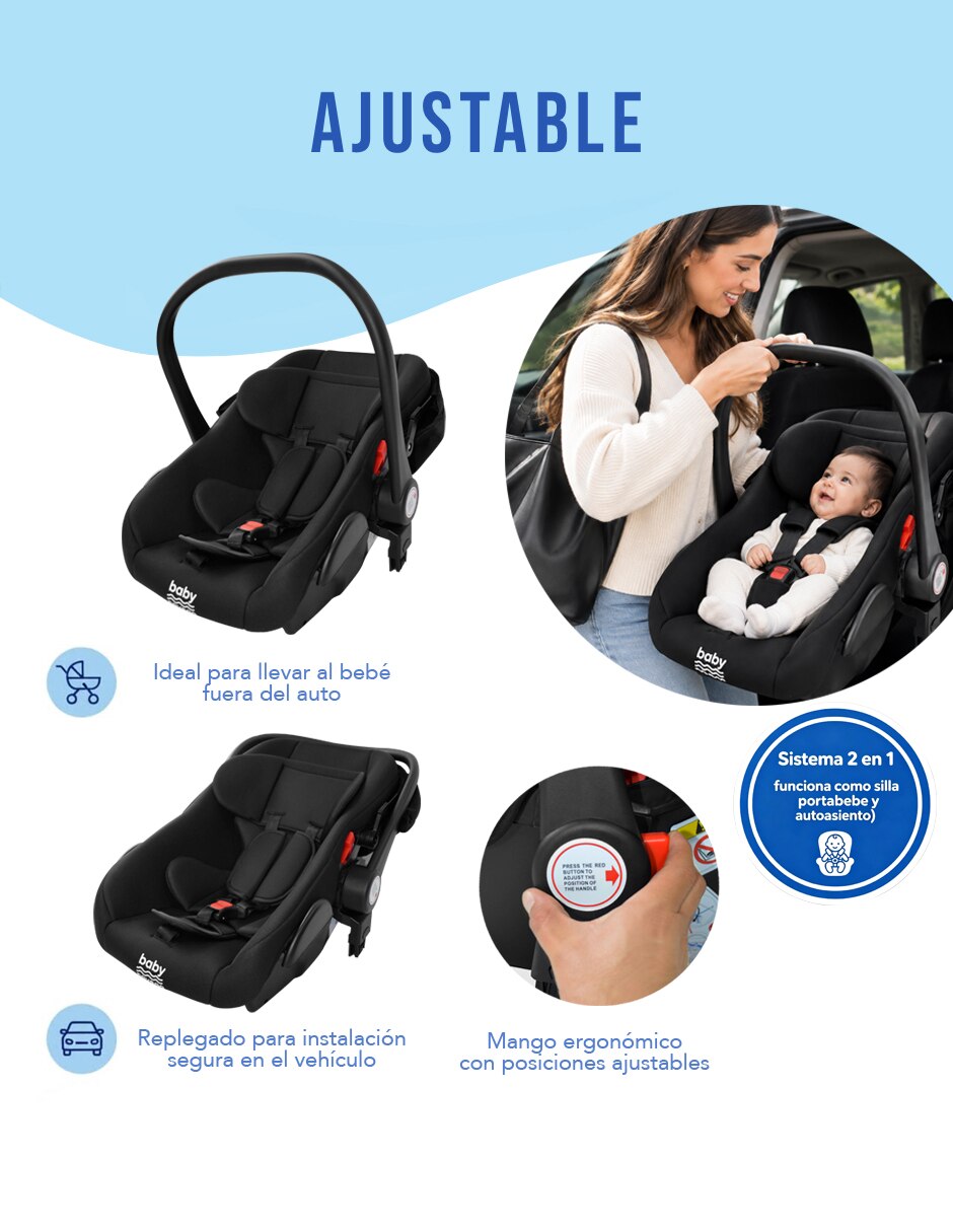 Autoasiento compatible con Carriola Sin familia o colección 6