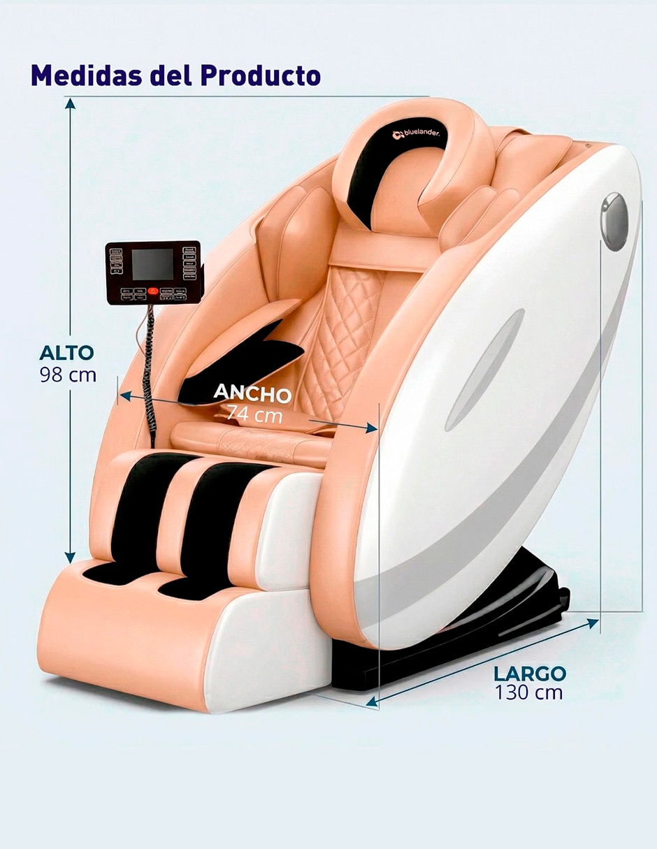 Sillón masaje Sillón de Masaje 8D Gravedad Cero de Cuerpo Completo BLUELANDER de Mezcla de materiales 5