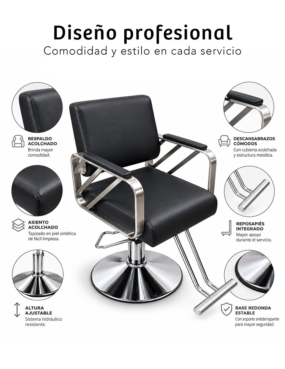 Silla 1 piezas de Acero inoxidable