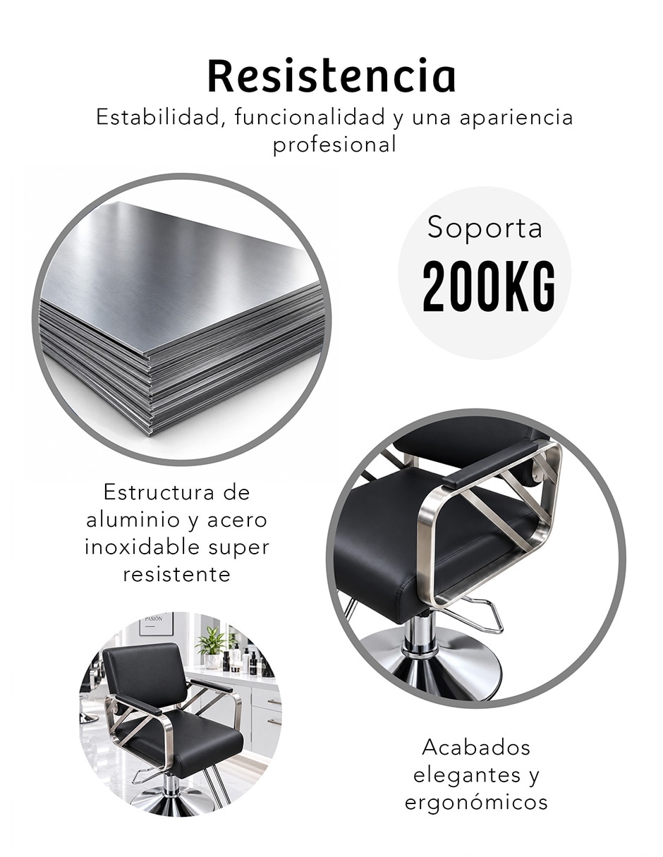Silla 1 piezas de Acero inoxidable 6