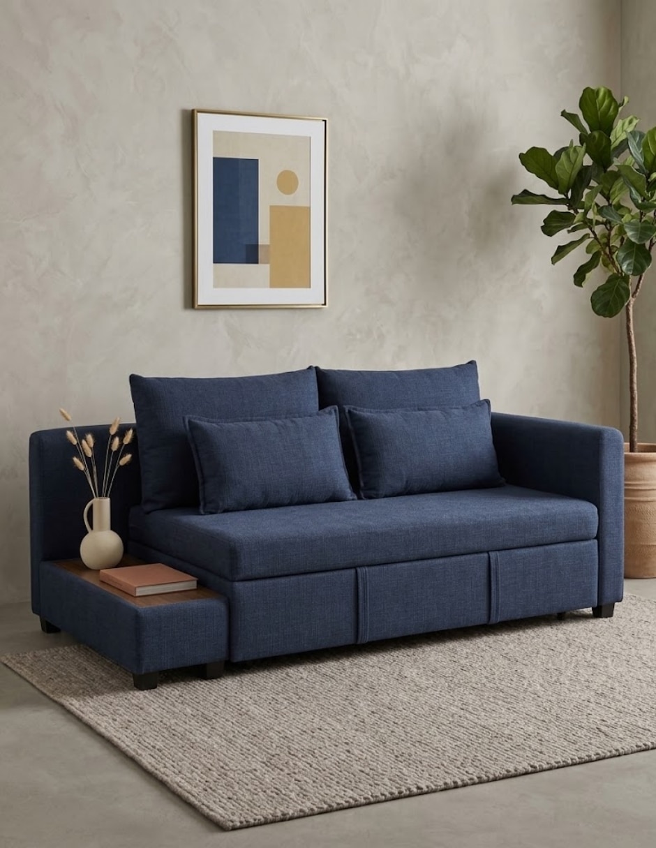 Sofá cama Luxor de poliéster 4