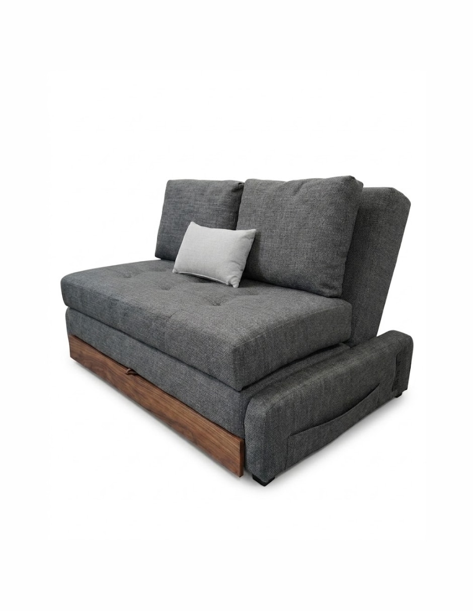 Futón/Sofá cama Sí Floid Gris oxford de Poliéster