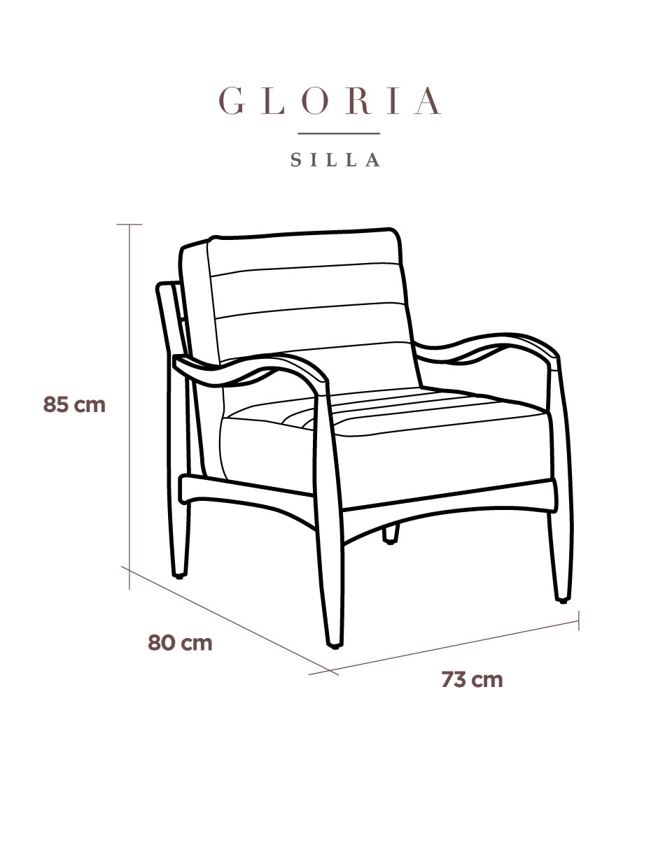 Sillón Gloria de Piel bovino 5