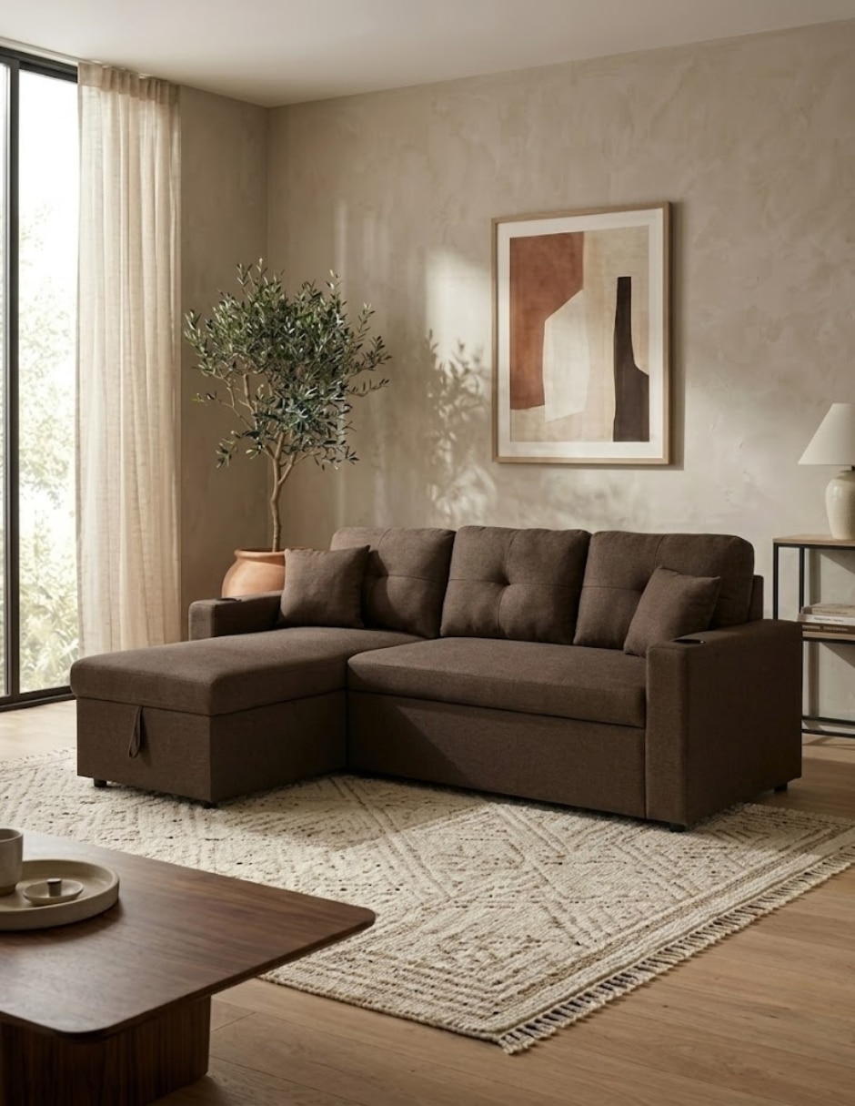 Futón/Sofá cama Sí Wayfair de Poliéster 4