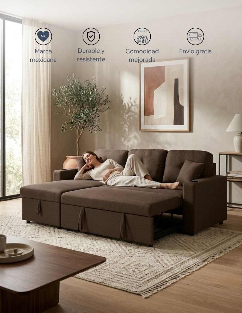Futón/Sofá cama Sí Wayfair de Poliéster 6