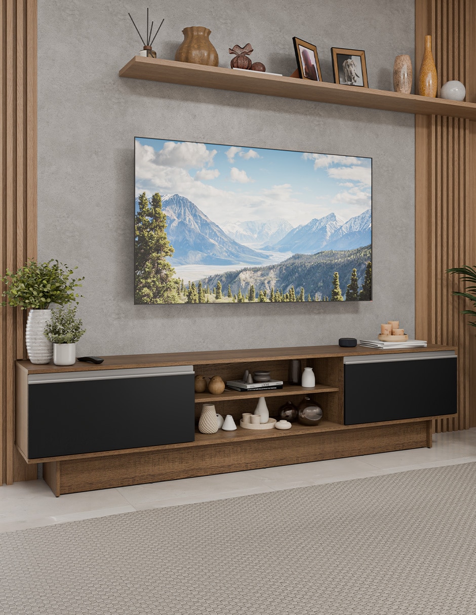Mueble de tv armable glamy de mdp 11