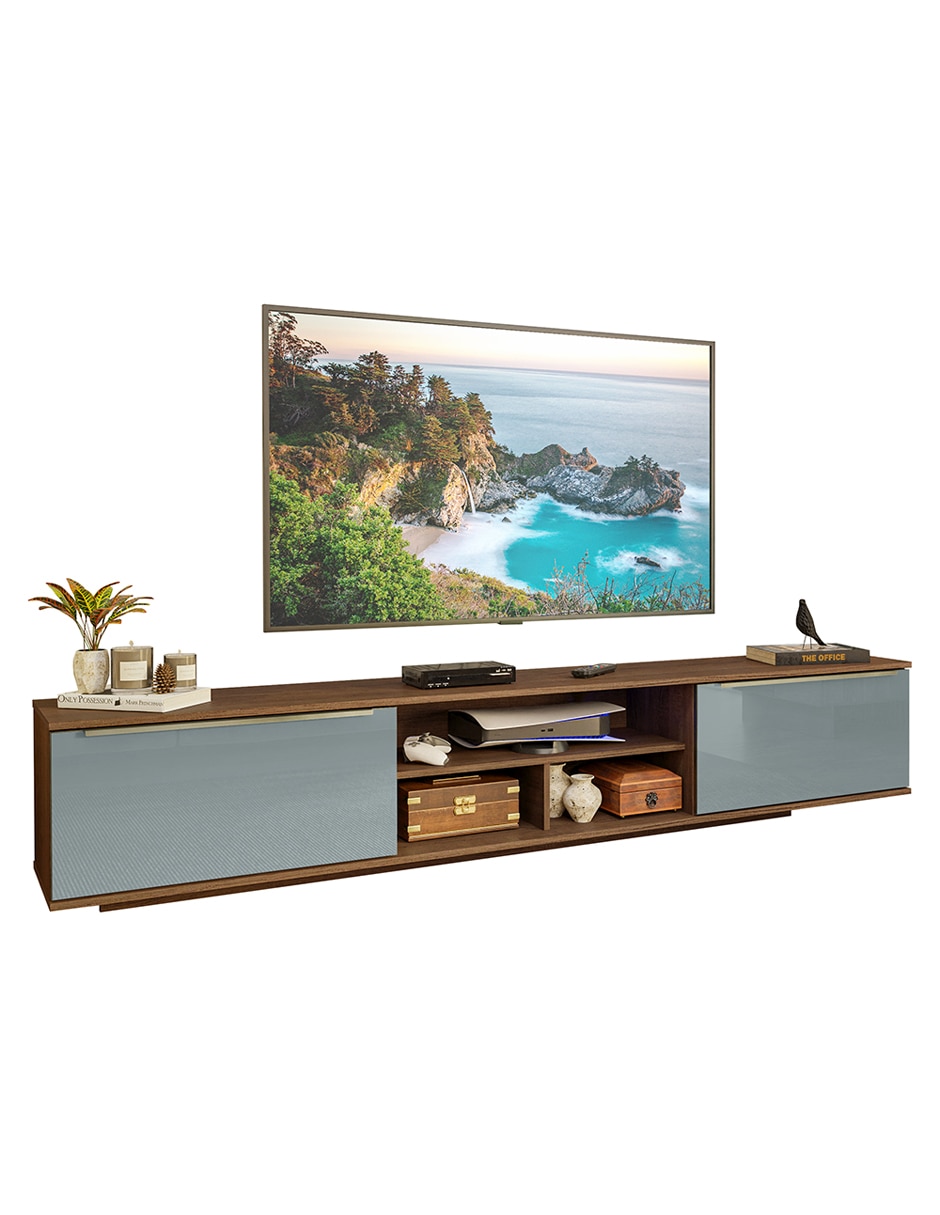 Mueble flotante para tv armable lux de mdp 2
