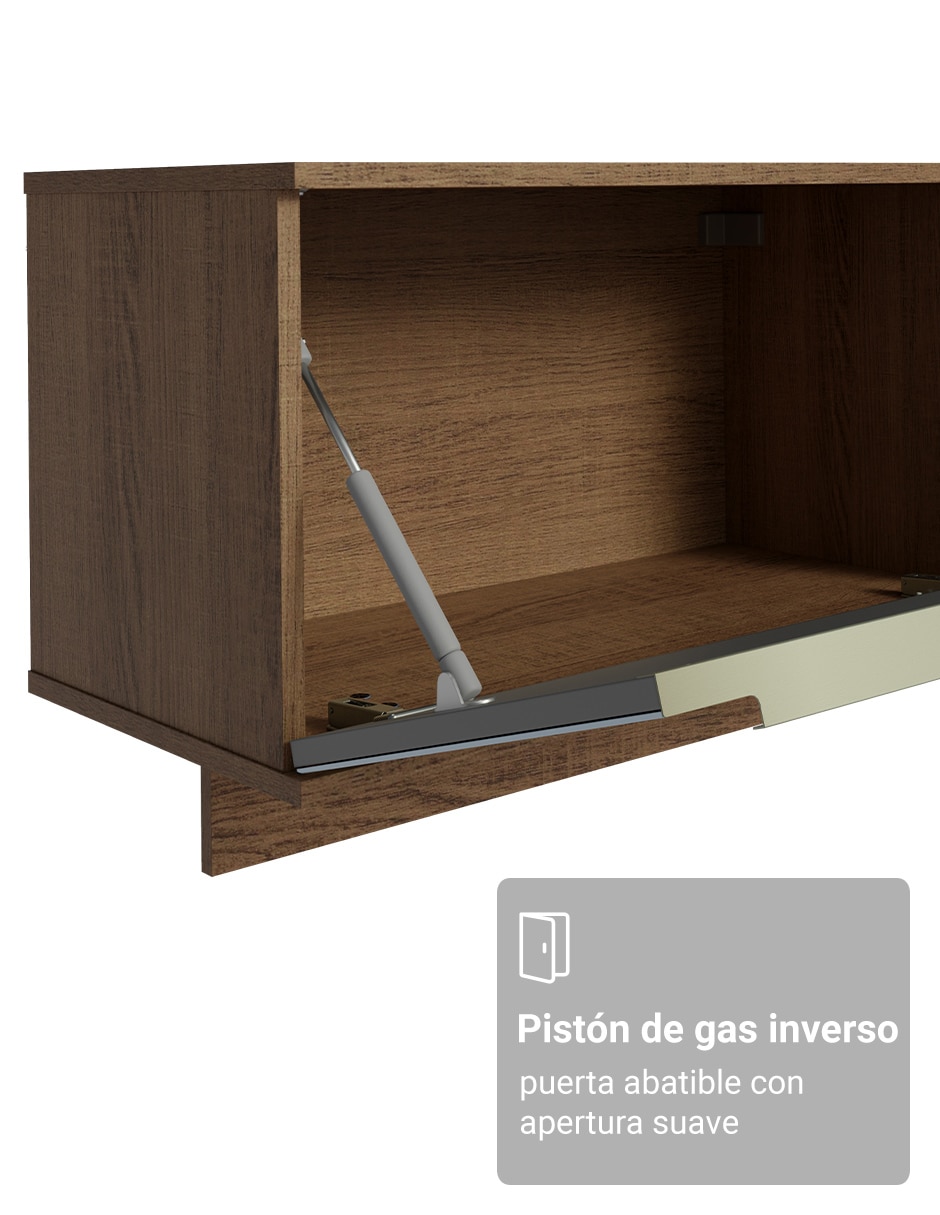 Mueble flotante para tv armable lux de mdp 6