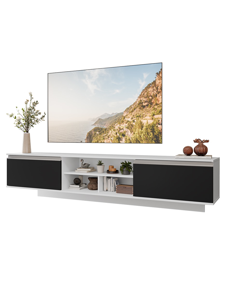 Mueble flotante para tv armable glamy de mdp 2