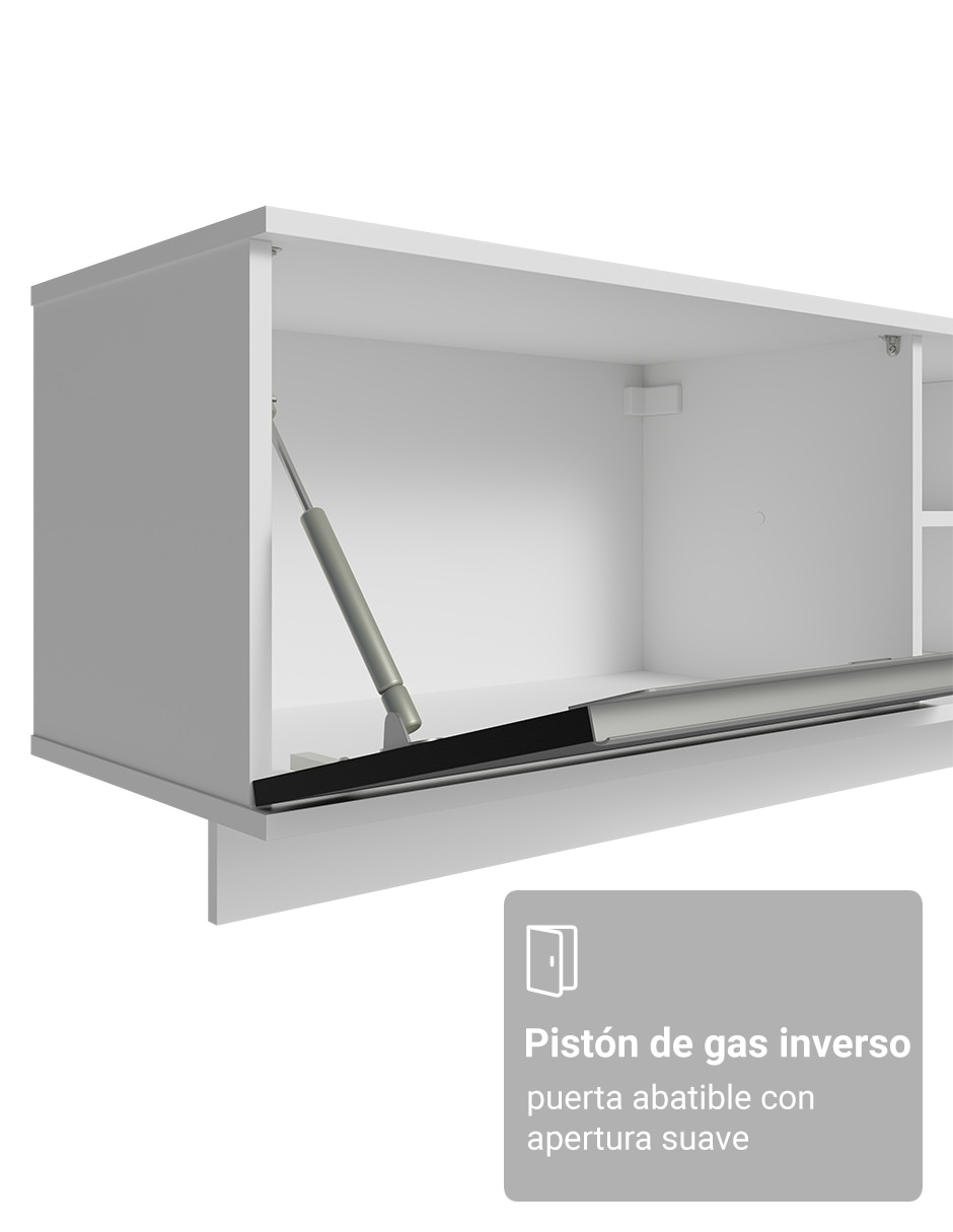 Mueble flotante para tv armable glamy de mdp 6